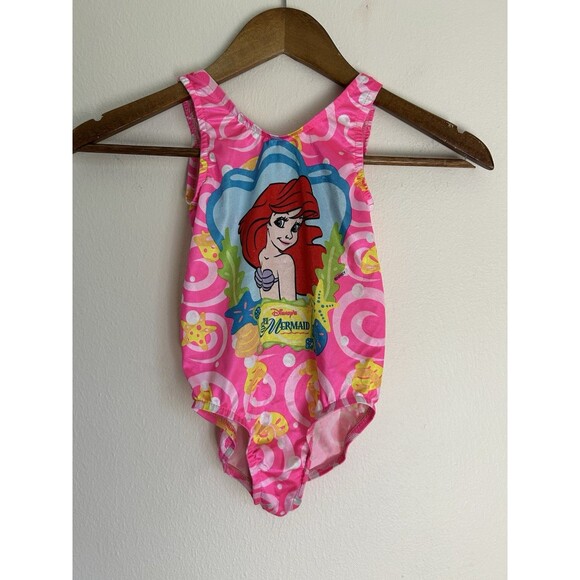 Vintage 90’s Disney The Little Mermaid Ariel Swimsuit Bathing Suit 5T One Piece